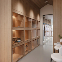 Design d'intérieur moderne pour animalerie, décoration de magasin d'accueil pour animaux, mobilier de magasin d'animaux