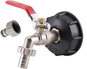 Raccord de couplage HT en plastique <span class=keywords><strong>pour</strong></span> <span class=keywords><strong>robinet</strong></span> de jardin, connexion filetée, certifié CE <span class=keywords><strong>pour</strong></span> adaptateur de réservoir <span class=keywords><strong>IBC</strong></span>, fût de tonne, usage domestique - Product Image 1