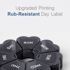 Custom Logo Weekly Pillbox 7-Day 7 Compartment PP Medicine <b>Box</b> <b>Cheap</b> Personalized Plastic Organizer - Product Image 6
