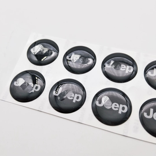Waterproof Plastic Resin Drop Stickers Custom 3D Dome Logo Marks for Vehicle Decoration