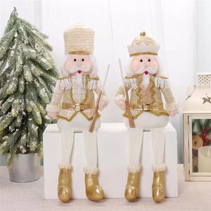 Whimsical Holiday <b>Nutcracker</b> Ornament Cute Sitting Figurine Fireplace Mantel <b>Decor</b> - Product Image 1