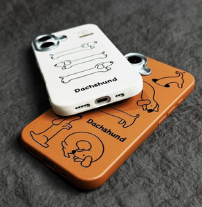 Funda de cuero lisa con diseño elegante para Apple 16Promax, 17PRO, de alta calidad y resistente a caídas - Product Image 2
