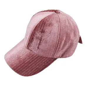 Prezzo di fabbrica Custom 6 pannello velluto cappello da Baseball di alta qualità Unisex Sport all'aperto cappello per la spiaggia di pesca Casual da viaggio delle donne
