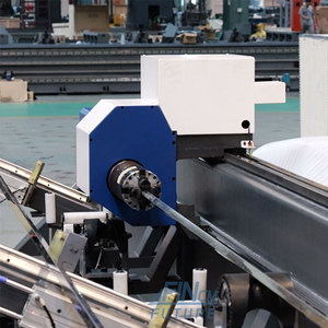 เครื่องตัดไฟเบอร์เลเซอร์ CNC รุ่น FINCM กึ่งอัตโนมัติ 2 หัวจับ 6 เมตร 6012 1500 วัตต์ สำหรับตัดโลหะขนาดเส้นผ่านศูนย์กลางเล็ก 8 มม. ถึง 120 มม. - Product Image 2