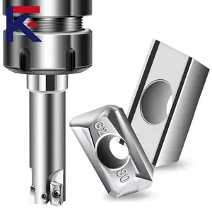 알루미늄 고체 카바이드 CNC 금속 작업 터닝 도구 용 KF 고광택 밀링 인서트