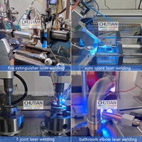 Máquina de Soldadura Láser de Fibra QCW Automática para Soldadura de Cubiertas de Sensores de Acero Inoxidable y Titanio con Eje Rotatorio