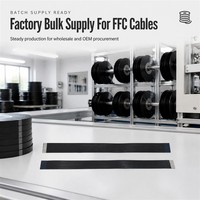 Câble plat flexible FPC pas de 0,5 mm ZIF LIF Type B inversé pour l'électronique grand public, les écrans automobiles et les applications personnalisées