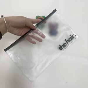 أكياس بلاستيكية شفافة بسحاب مصنوعة من البولي فينيل كلوريد مع إمكانية طباعة الشعار حسب الطلب - Product Image 4