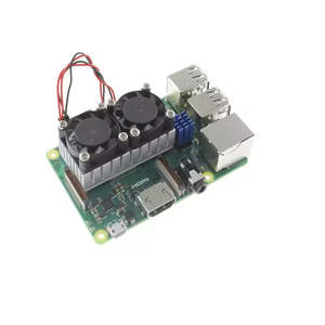 HT Raspberry Pi 3B + พัดลมระบายความร้อน 5v 3010 3B/3B + พัดลมระบายความร้อน Raspberry Pi แบบเงียบ, พัดลมระบายความร้อนแบบคู่ - Product Image 1