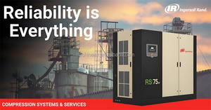 เครื่องอัดอากาศแบบสกรูโรตารี่ Ingersoll Rand รุ่น RS55n_W ระบบ PM VSD กำลัง 75 แรงม้า 55 กิโลวัตต์ 7-10 บาร์ 4.5-11.2 ลูกบาศก์เมตร/นาที ระบายความร้อนด้วยน้ำ สำหรับอุตสาหกรรม - Product Image 6