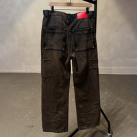 YSJY Fabricant OEM – Jean Homme Slim Fit en Denim Selvedge Brodé, Effet Délavé Vintage, Qualité Supérieure