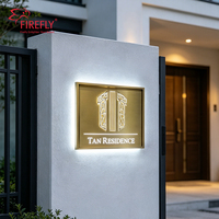 Letrero LED Personalizado de Acero Inoxidable para Exteriores, Resistente al Agua IP65, Logotipo 3D, Letrero con Nombre, Letras Metálicas Retroiluminadas
