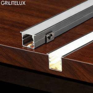 Perfil de Aluminio LED Ultra Delgado DC12V, Barra de Luz Lineal en Forma de U/V, Color Gris Hierro, Cortable, Conexión Plug and Play, LED para Gabinetes - Product Image 1
