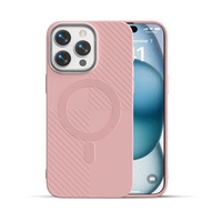 Étui de téléphone magnétique antichoc en TPU PinJun pour 16 Pro Max avec support portable, vente en gros d'usine