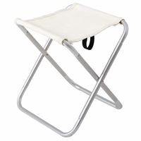 Tabouret pliant d'extérieur en alliage d'aluminium et mini chaise de camping - Siège portable pour la plage et la pêche - Mobilier d'extérieur