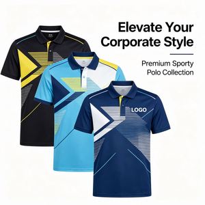 100% Polyester Custom Logo Design Men School Uniform High Quality Low MOQ Full All Over Printed Sports Wear Outdoor <b>Polo</b> Shirt - Product Image 1