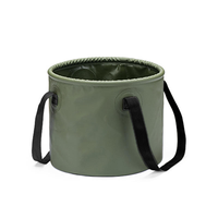 10L 20L PVC Outdoor Runder Faltbarer Eimer Reise-Erweiterbarer Auto-Wassertank für Camping Wandern Picknick