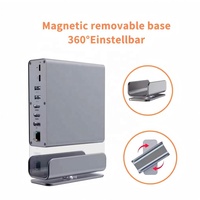 Harga Pabrik 16-In-1 USB C Docking Station MST 16 Port Tipe C Multi-Fungsi HUB Adapter USB 3.0 untuk Komputer Desktop Stok Tersedia