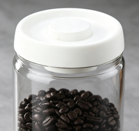 Hoge borosilicaat glazen potjes in het zwart voor cosmetica, lippenstift, parfum & shampoo verpakkingen - navulbaar met bamboe deksel en opties voor aangepaste labels