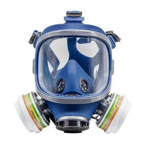 Pengganti mode masker Gas penuh silikon Steampunk Kelour taktis sipil masker Anti Gas respirasi dengan filter ganda - Product Image 2