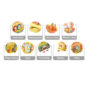 Educazione della prima infanzia e <span class=keywords><strong>puzzle</strong></span> per neonati e bambini piccoli multifunzionali gioco del topo di terra a sei lati giocattoli per autobus per bambini - Product Image 4