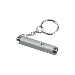 Porte-clés en aluminium personnalisé, Mini porte-clés multifonctionnel Led UV de 395nm, lampe de poche, porte-clés