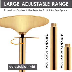 Indoor <span class=keywords><strong>Dance</strong></span> Fitness Stripper <span class=keywords><strong>Pole</strong></span> con tubo <span class=keywords><strong>de</strong></span> extensiones para equipos <span class=keywords><strong>de</strong></span> gimnasio, escuela <span class=keywords><strong>de</strong></span> baile - Product Image 2