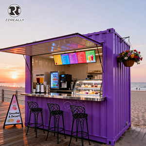 ร้านกาแฟสมัยใหม่ปี 2026 ในตู้คอนเทนเนอร์เคลื่อนที่ขนาดเล็กแบบสำเร็จรูป รถพ่วงขายอาหาร - Product Image 1