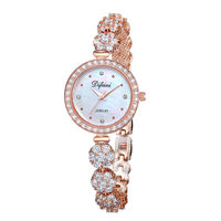 OLEVS 9813 jam tangan wanita, 2025 Quartz mawar emas tahan air 38mm merek terkenal modis terlaris