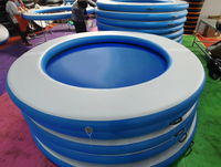 Piscine flottante gonflable de luxe en PVC avec filet de protection, piscine de jeu aquatique pour la location de yachts, utilisation estivale