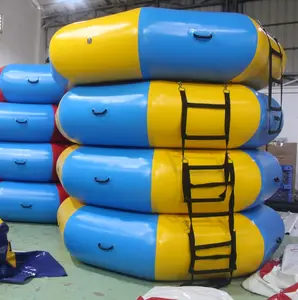 2.5m 0.6mm Inflatable पानी पार्क trampoline मिनी inflatable पानी trampoline प्रतिस्पर्धी मूल्य inflatable समुद्र के पानी trampoline