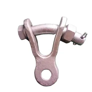 Electrical clevis yoke for overhead line and accessories galvanized hot dip galvanized steel for opgw cable and fittings