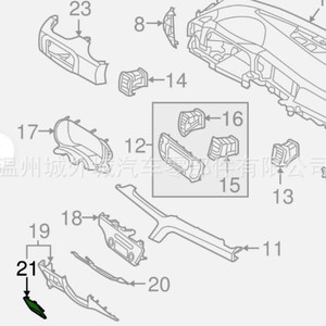 กรอบหน้าปัดรถยนต์ Kia รุ่น 84756D9AB0 วัสดุ PP สำหรับ Sportage ปี 2019-2022 - Product Image 3