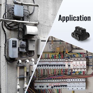 2/0-6AWG絶縁端子両面3ポートワイヤケーブルスプライスコネクタ銅からアルミニウムへナイロンハウジング付きコネクタ - Product Image 6