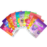 Gratis Monster Op Maat Bedrukt Logo Stand-Up Mylar Rits Verpakking Snoep Fruitsuiker 3.5G 7G 14G 4*6 Inch Mylar Tas
