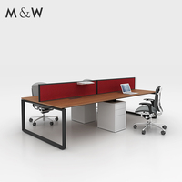 Bureau de vente directe d'usine de M & W table modulaire style simple mobilier de bureau de poste de travail officiel
