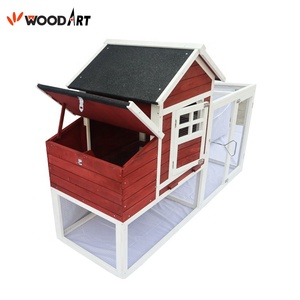 Esterno In Legno di Pollo Gallina Coop Casa Con Corsa Per La Vendita - Product Image 2