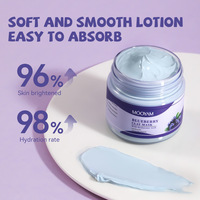 Masker lumpur Blueberry, masker wajah krim Eksfoliasi untuk menghilangkan komedo dan mengecilkan pori-pori krim perawatan kecantikan pribadi