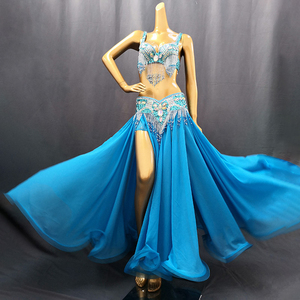 <span class=keywords><strong>Costume</strong></span> de danse du ventre professionnel pour femmes, vente chaude, pour spectacle sur scène, tenue en 3 pièces, <span class=keywords><strong>costume</strong></span> de danseur de carnaval à paillettes - Product Image 2