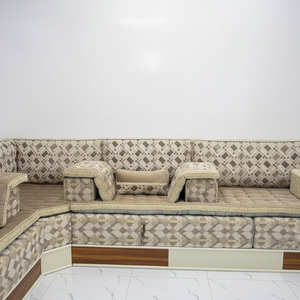 Canapé de style Majlis arabe, design classique, ensemble élégant pour salon, sièges d'angle luxueux, design gain de place - Product Image 2