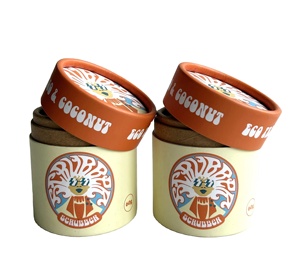 Emballage cylindrique en papier kraft naturel écologique avec tamis pour boîte à poivre imprimée - Product Image 3