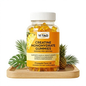 Gummies de créatine monohydrate saveur ananas OEM – Boostent la force musculaire, soutiennent l'endurance, favorisent la croissance musculaire – Nutrition sportive - Product Image 1