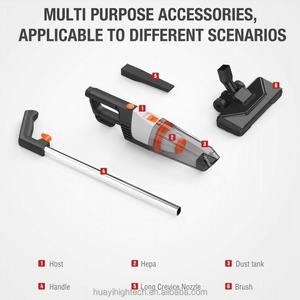 Huayi Vacuum Cleaner K-22A High <b>Power</b> Strong Suction Household Dry Cleaning Tool With Flat Nozzle European Standard - Product Image 5