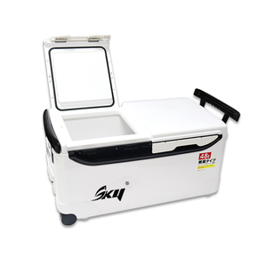 Manufacturer Outdoor EPS Large 48L Camping Picnic Fishing Ice Chest With Wheel Cooler Box