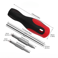 Tournevis double tête portable 6-en-1 en matériau CR-V – Jeu de tournevis réversible multi-usage à double extrémité
