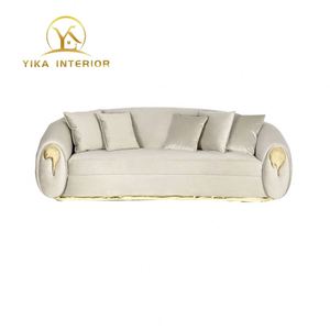Canapé en cuir de luxe Boca Dolo <span class=keywords><strong>Bo</strong></span> italien pour salon de villa haut de gamme, grand appartement, style moderne et simple, canapé incurvé - Product Image 4