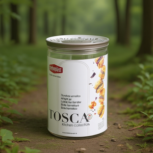Barattolo <b>plastica</b> (1,2Lt) TOSCA Tortora 55450 - Product Image 3