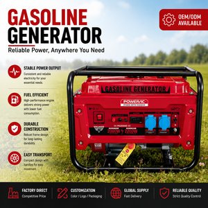 Générateur à essence X-Men Series 2KW / 50/60Hz / Démarrage manuel + électrique / Portable / Alimentation de secours pour la maison et le chantier - Product Image 1