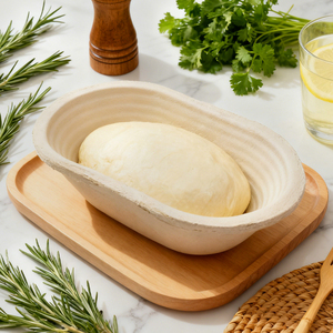 Panier à <span class=keywords><strong>pain</strong></span> en cannage de canne à sucre naturel pour levain, fourni directement par l'usine en gros - Product Image 1