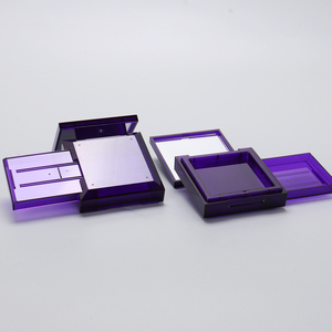 Blush Eyeshadow nhỏ gọn bột bao bì <span class=keywords><strong>container</strong></span> rỗng hai lớp hình vuông nhỏ gọn trường hợp - Product Image 4